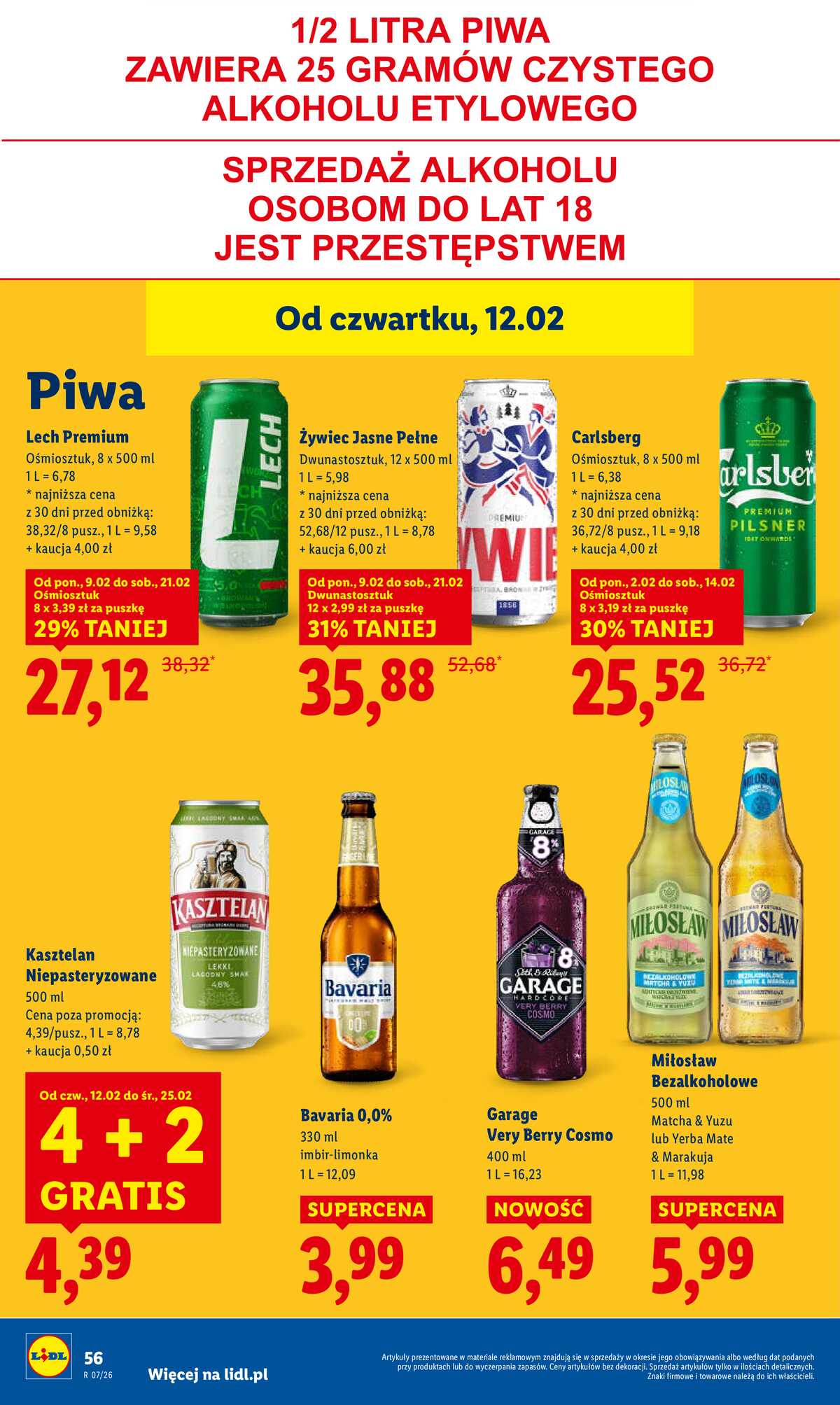 Leták Lidl Polsko 12.2.-14.2.2026 strana 56