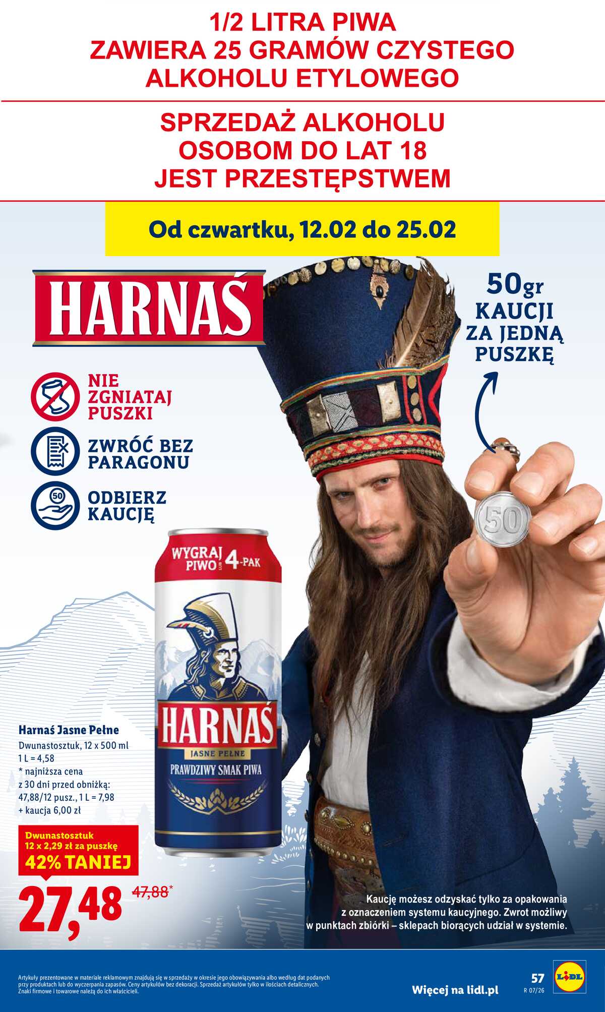 Leták Lidl Polsko 12.2.-14.2.2026 strana 57