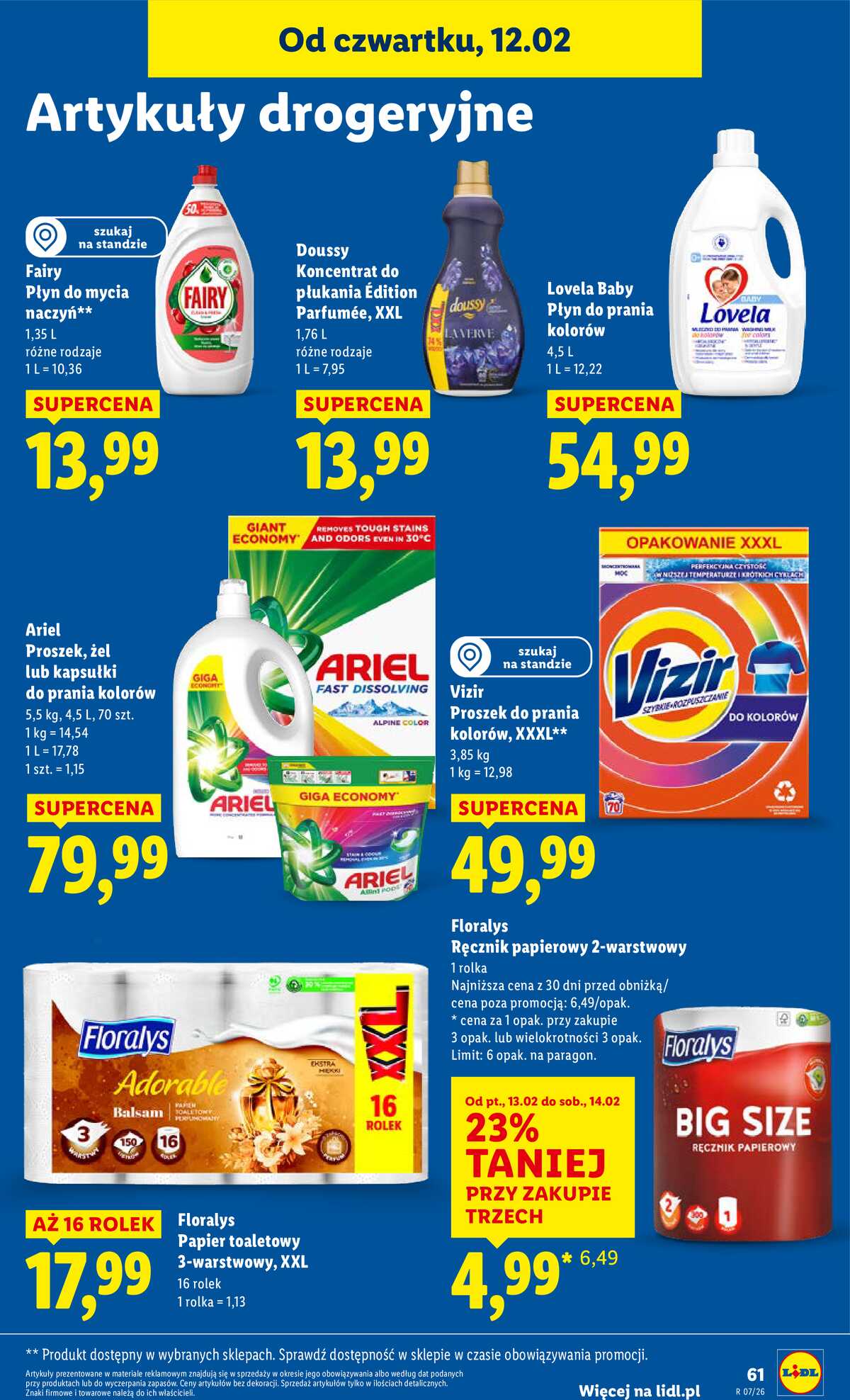 Leták Lidl Polsko 12.2.-14.2.2026 strana 61