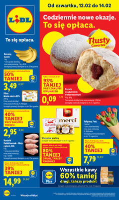 Leták Lidl Polsko 12.2.-14.2.2026