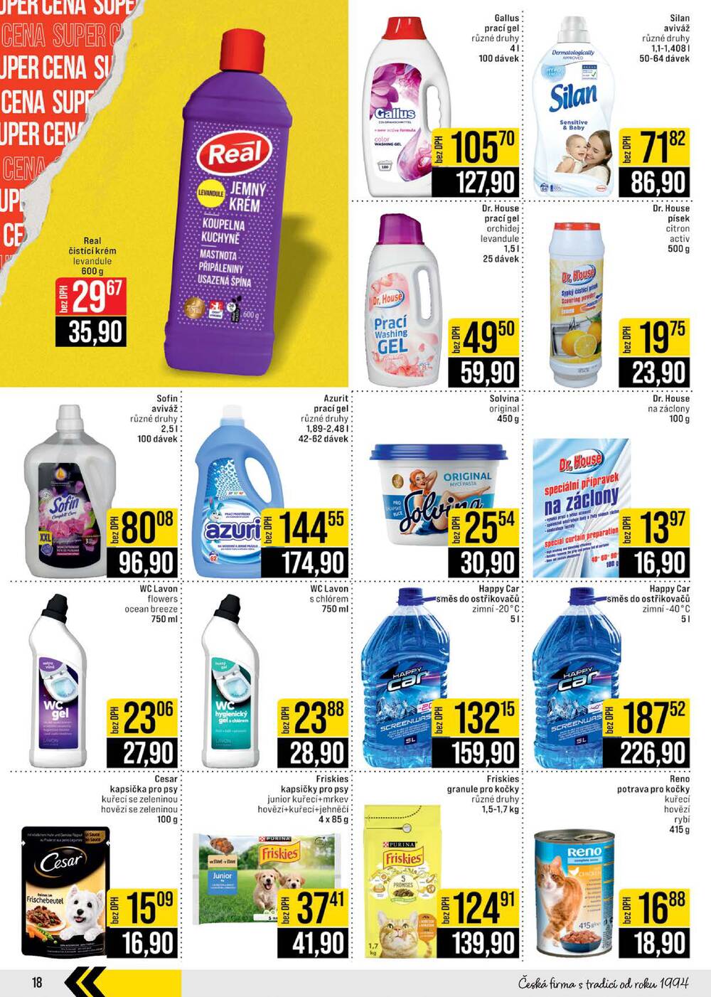 JIP Cash & Carry Brno, Praha, Ostrava, Jilemnice, Pardubice, Ostrava, Karlovy Vary, Olomouc a Zlín od 11.2. do 17.2.2026