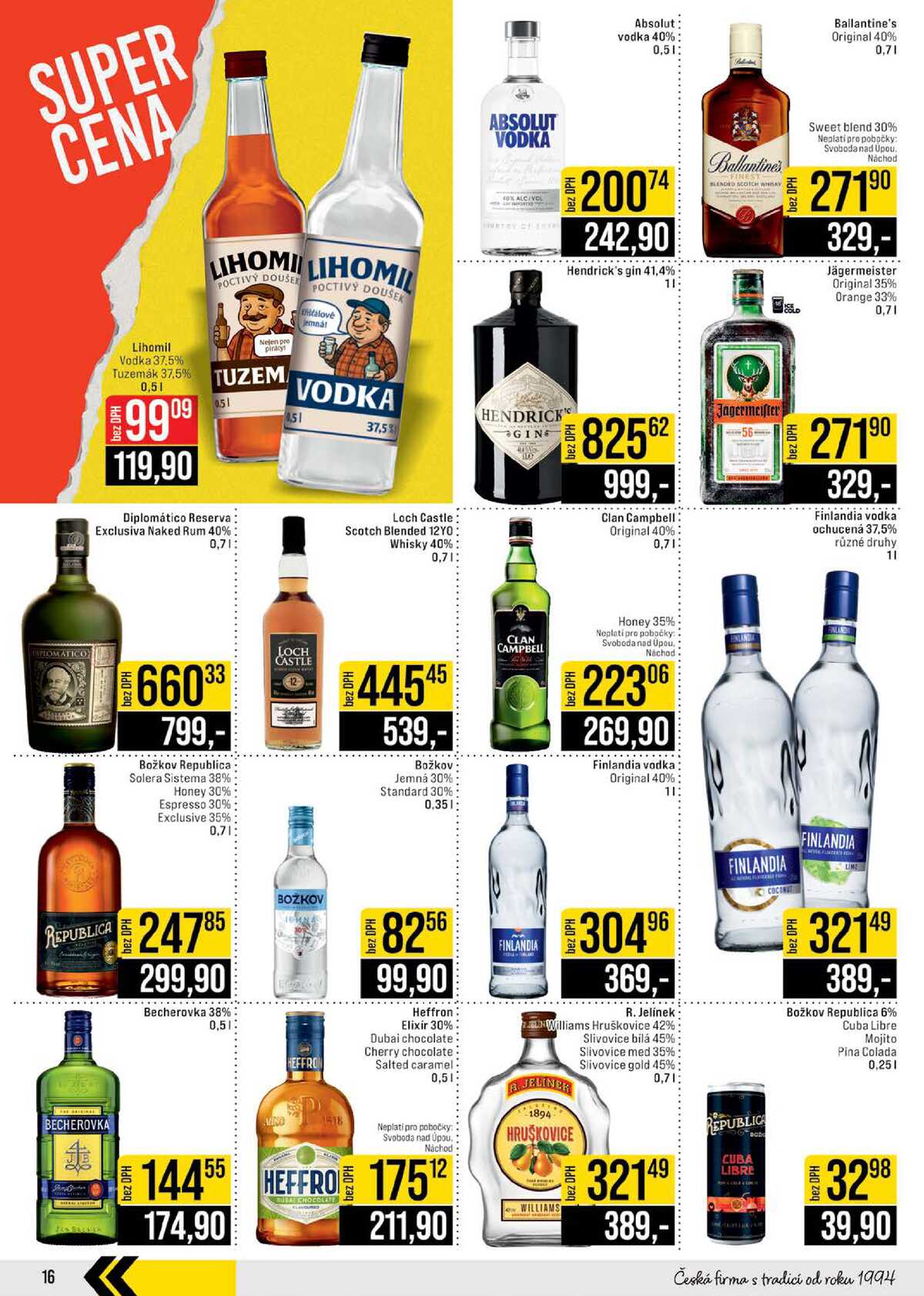 JIP Cash & Carry České Budějovice, Most, Náchod, Polička, Sušice a Svoboda nad Úpou od 11.2. do 17.2.2026 strana 16