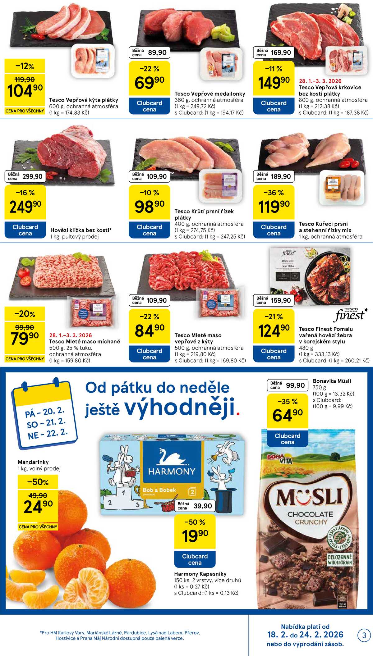 Tesco malé hypermarkety od 18.2. do 24.2.2026 strana 3