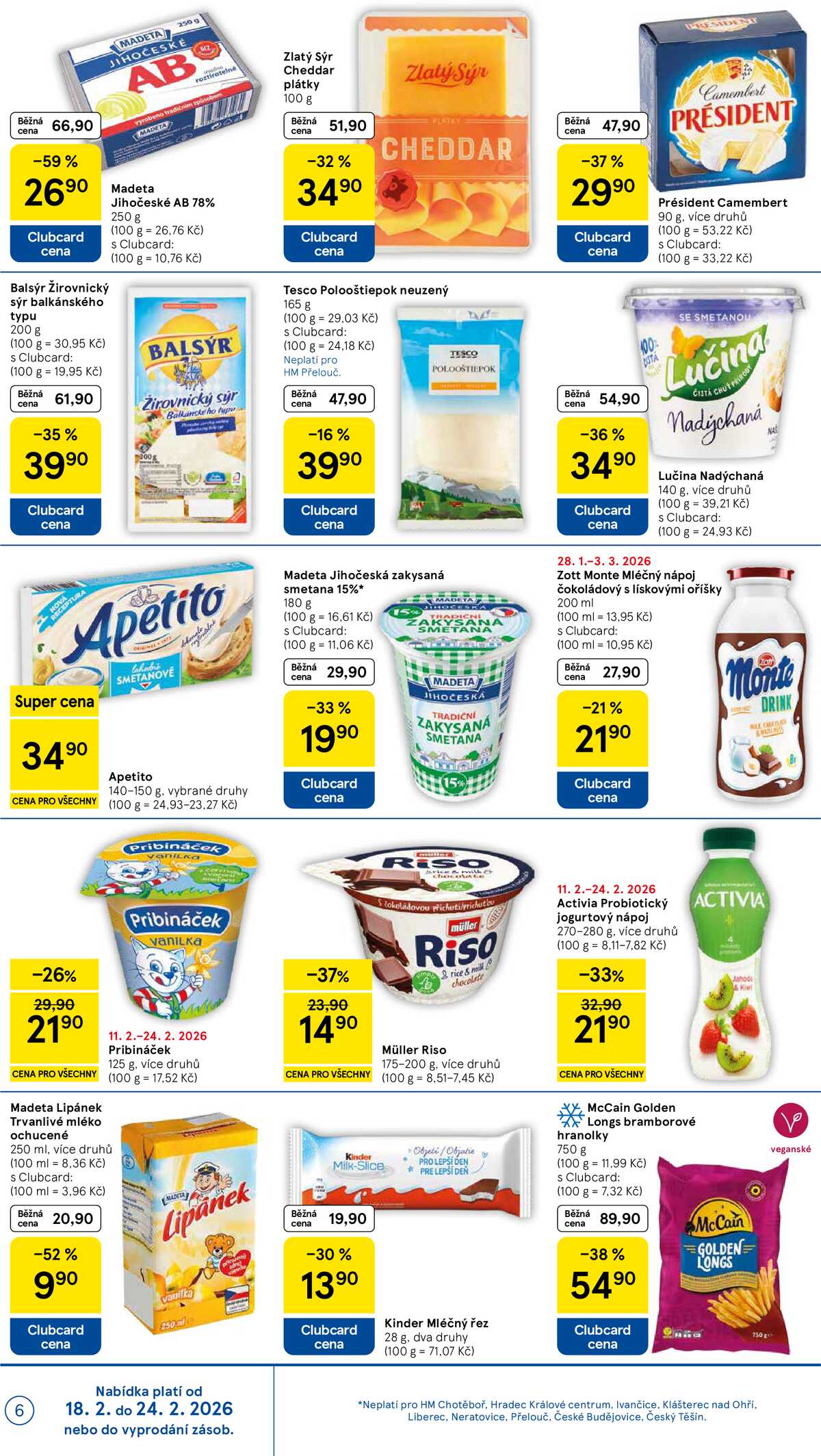 Tesco malé hypermarkety od 18.2. do 24.2.2026 strana 6