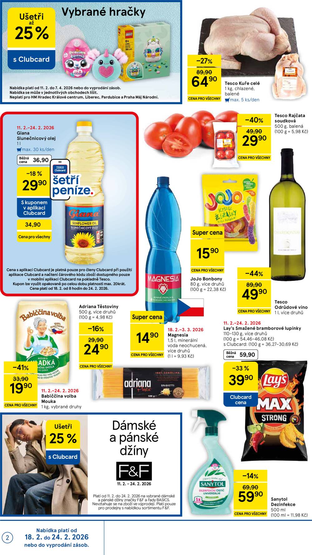 Tesco malé hypermarkety od 18.2. do 24.2.2026