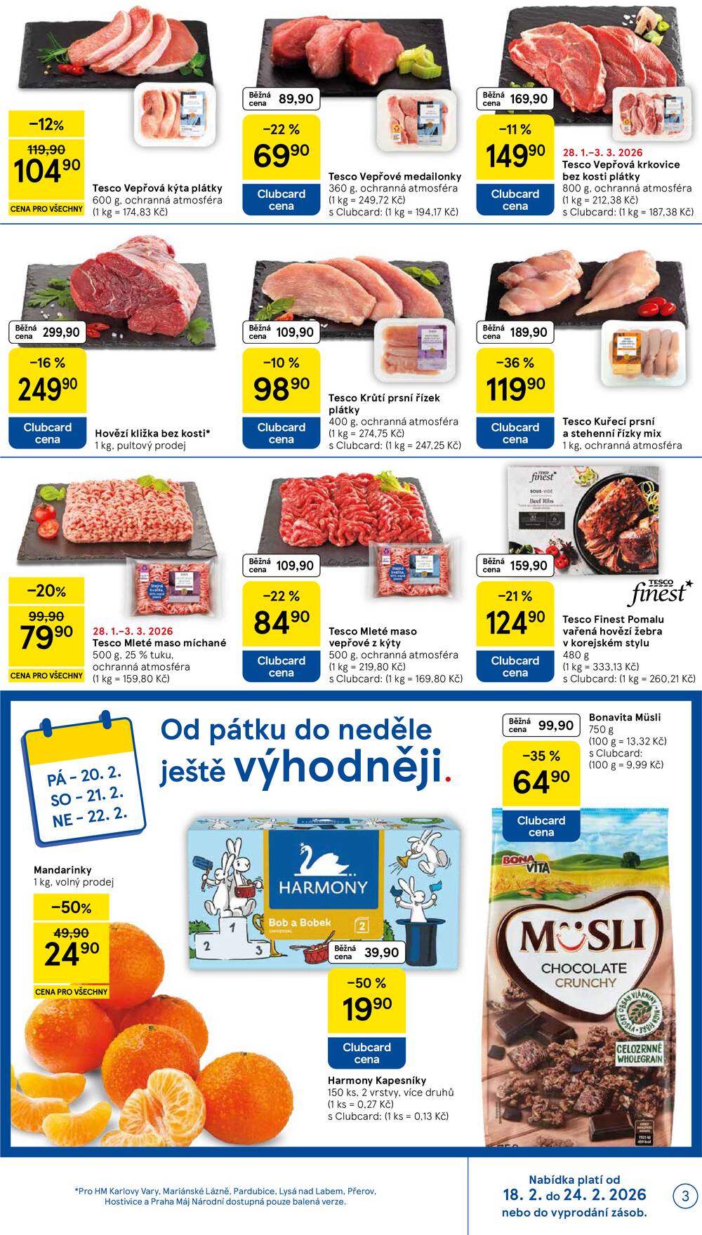 Tesco malé hypermarkety od 18.2. do 24.2.2026