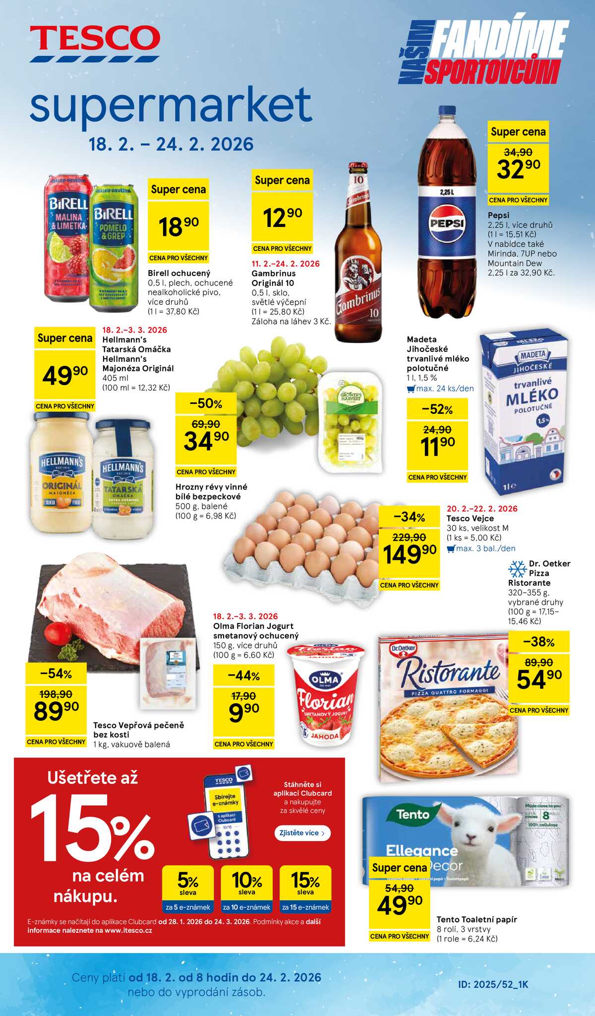 Tesco supermarkety od 18.2. do 24.2.2026 strana 1
