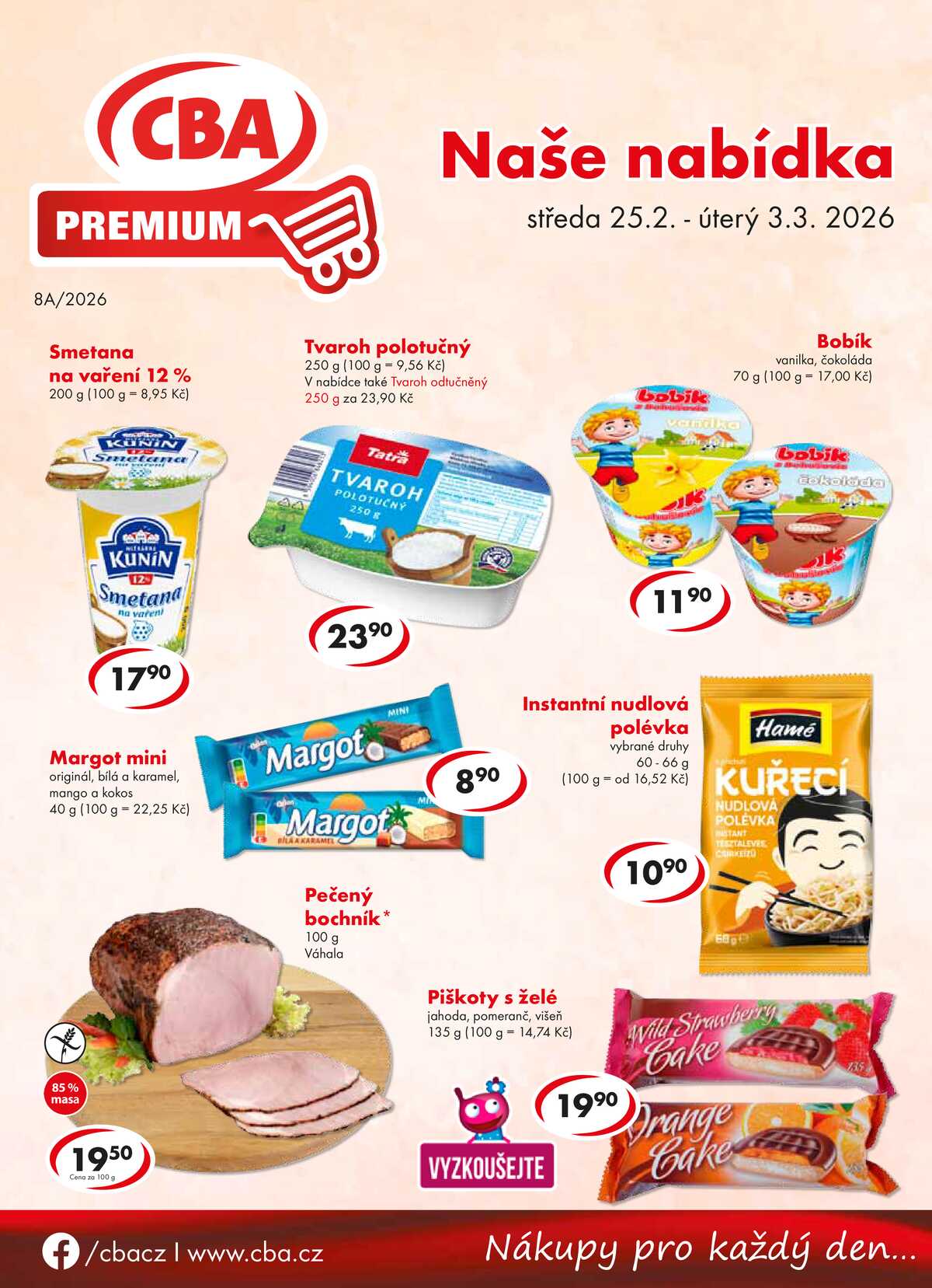 CBA Premium od 25.2. do 3.3.2026 strana 1
