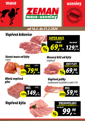 ZEMAN maso-uzeniny letáky