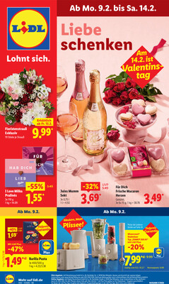 Leták Lidl Německo 9.2.-14.2.2026