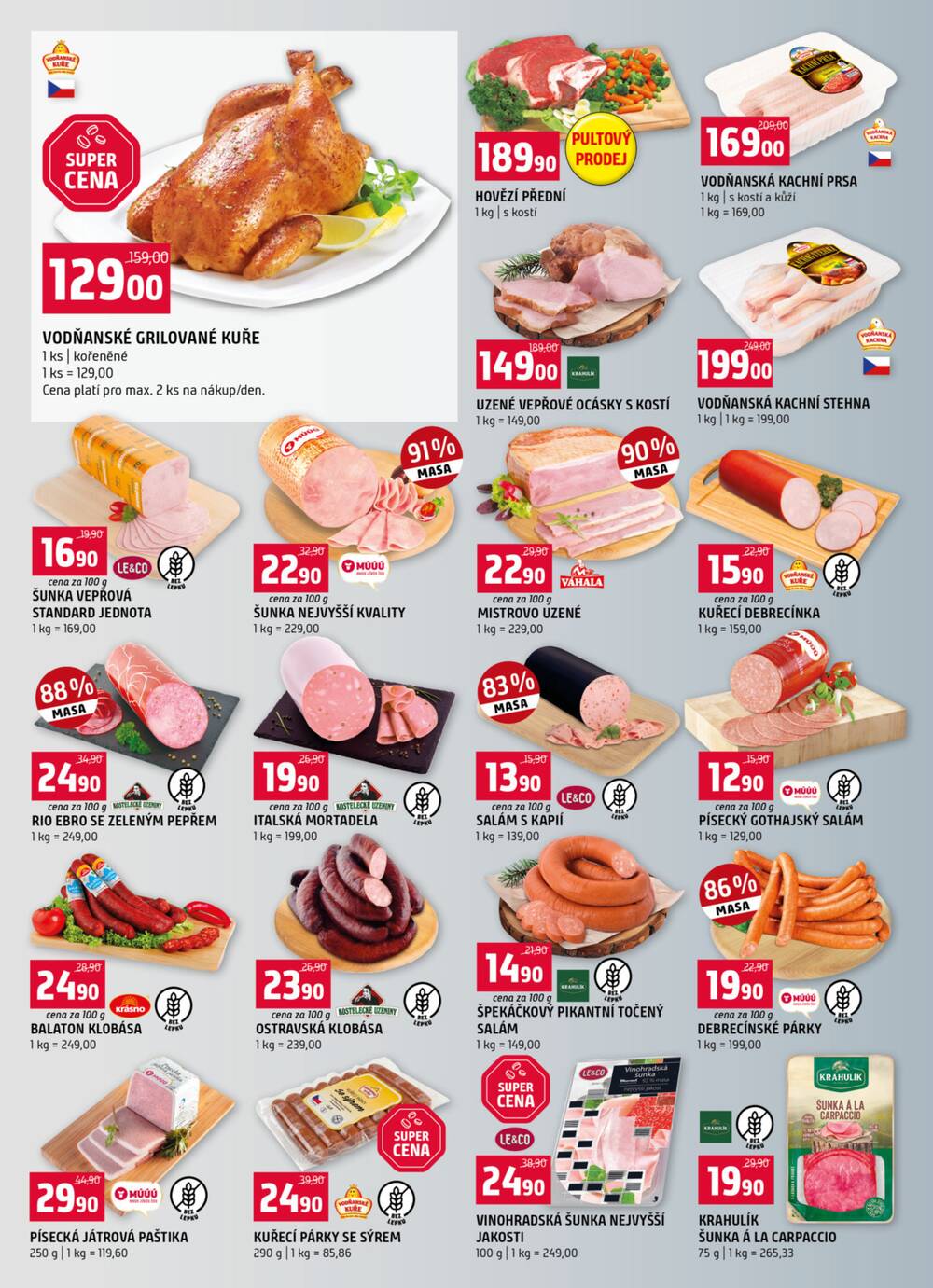 Leták Terno - Terno České Budějovice, Třeboň, Trhové sviny, Bechyně, Týn nad Vltavou, Borovany od 18.2. do 24.2.2026 - strana 2