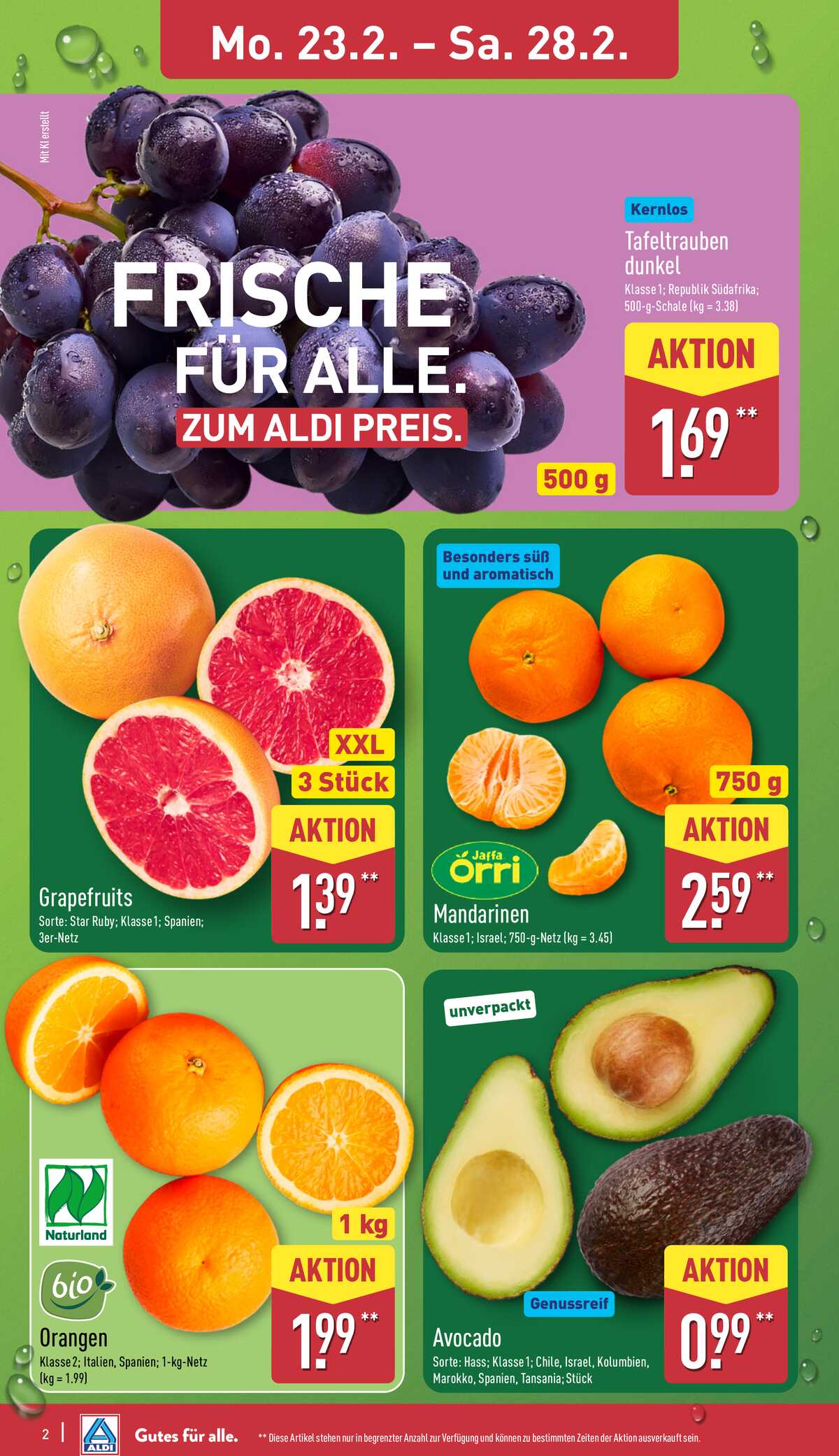 Leták ALDI Německo 23.2.-1.3.2026 strana 2