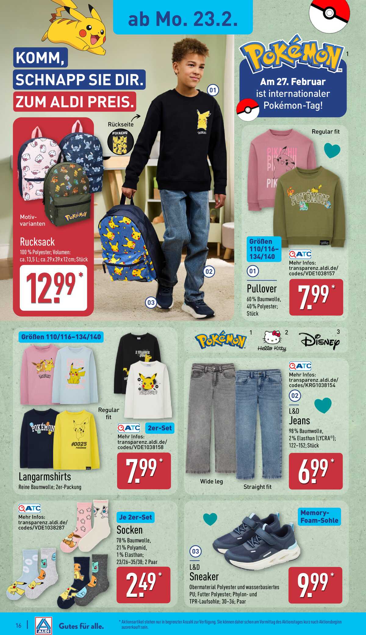 Leták ALDI Německo 23.2.-1.3.2026 strana 19