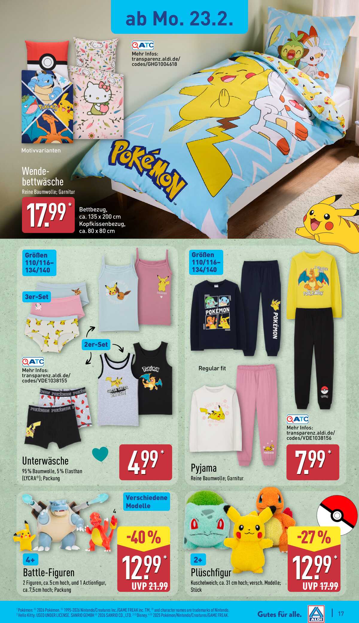 Leták ALDI Německo 23.2.-1.3.2026 strana 20