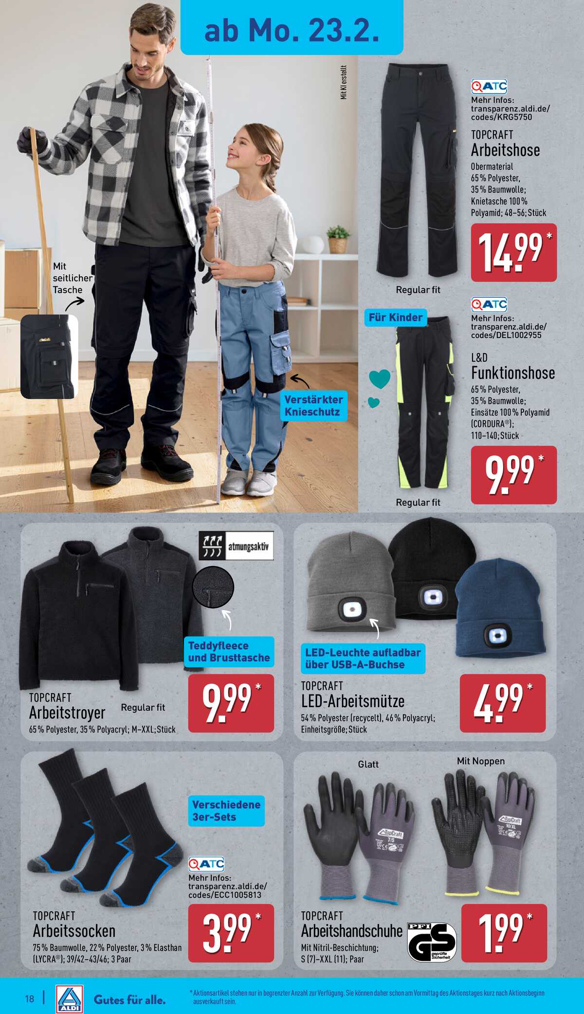 Leták ALDI Německo 23.2.-1.3.2026 strana 21