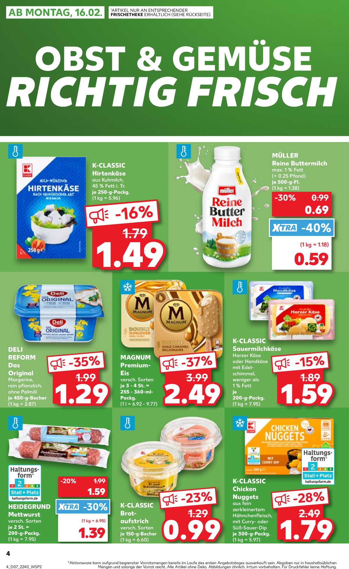Leták Kaufland Německo 15.2.-18.2.2026 strana 4