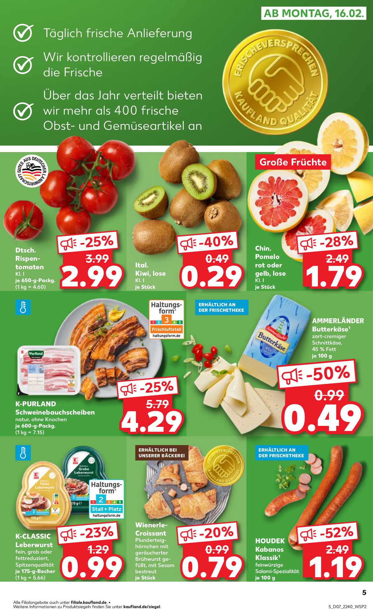 Leták Kaufland Německo 15.2.-18.2.2026 strana 5