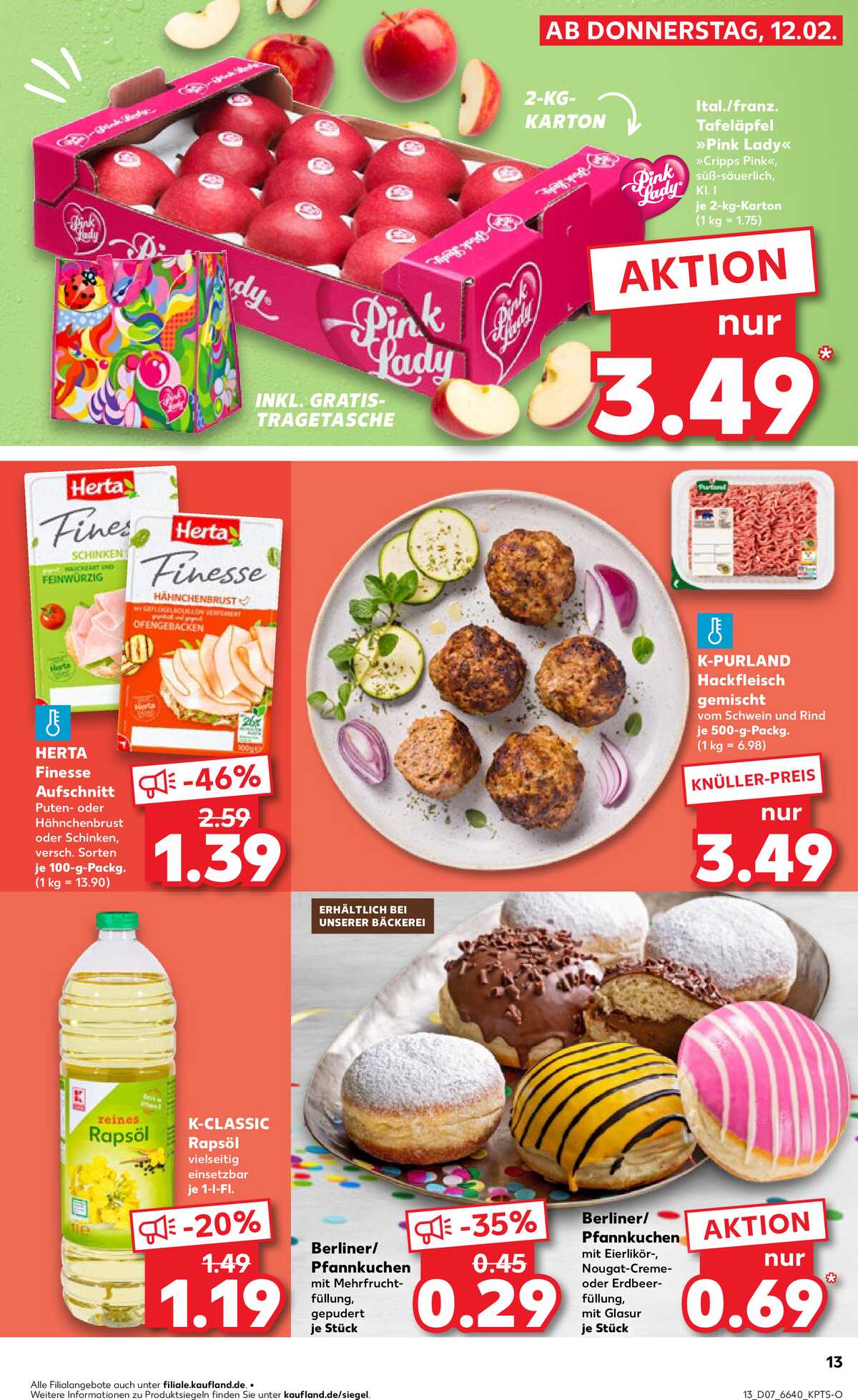 Leták Kaufland Německo 15.2.-18.2.2026 strana 13