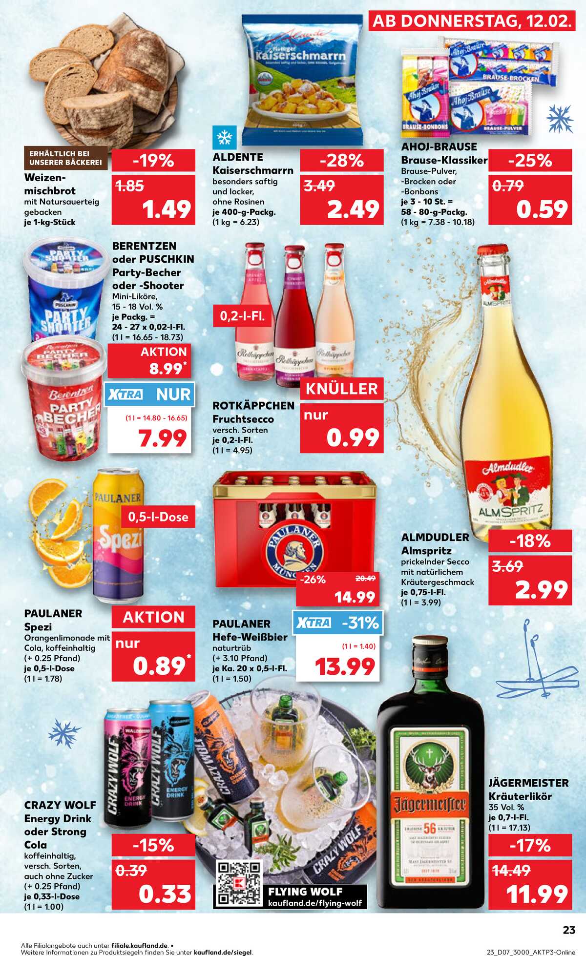 Leták Kaufland Německo 15.2.-18.2.2026 strana 23