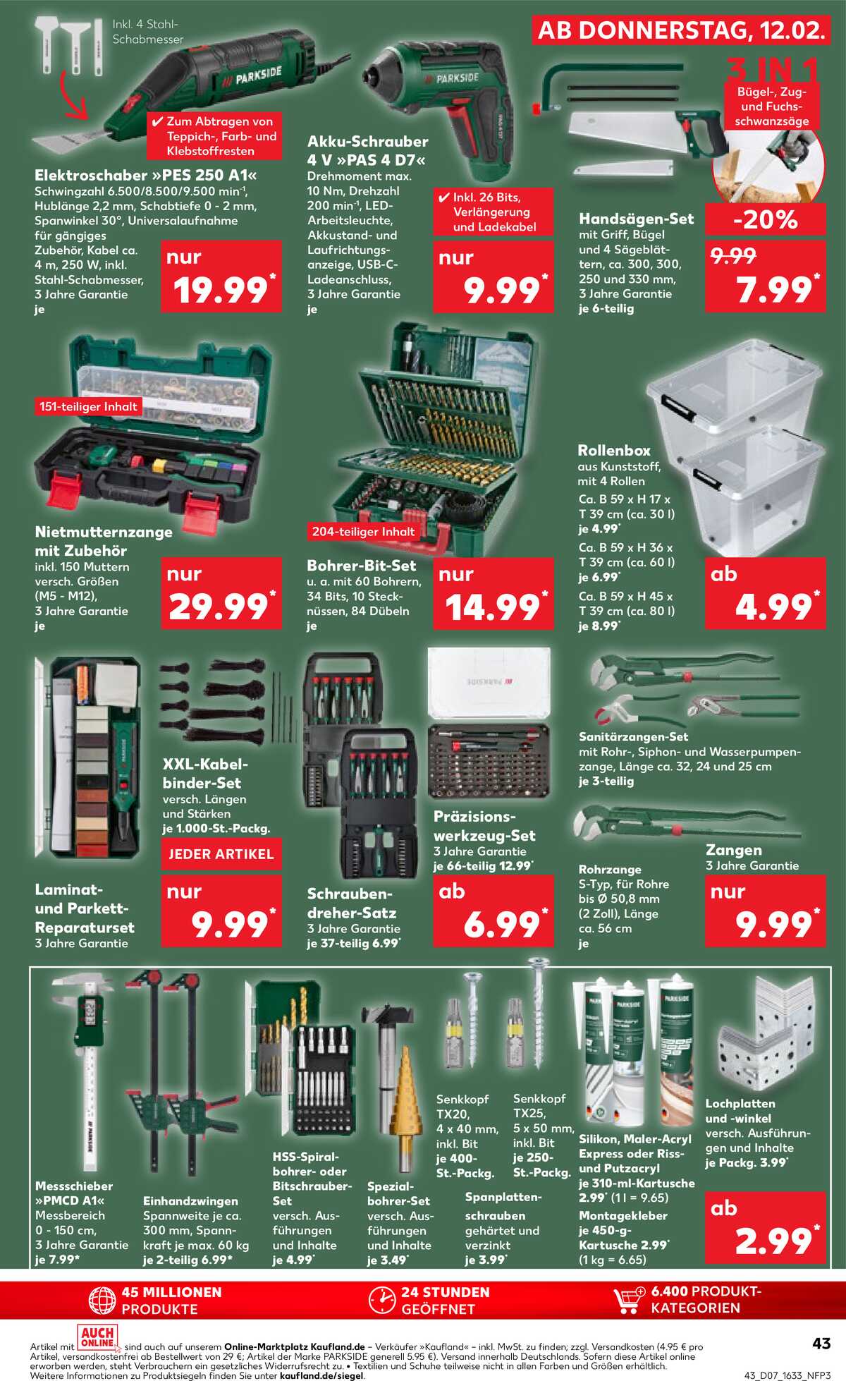 Leták Kaufland Německo 15.2.-18.2.2026 strana 43