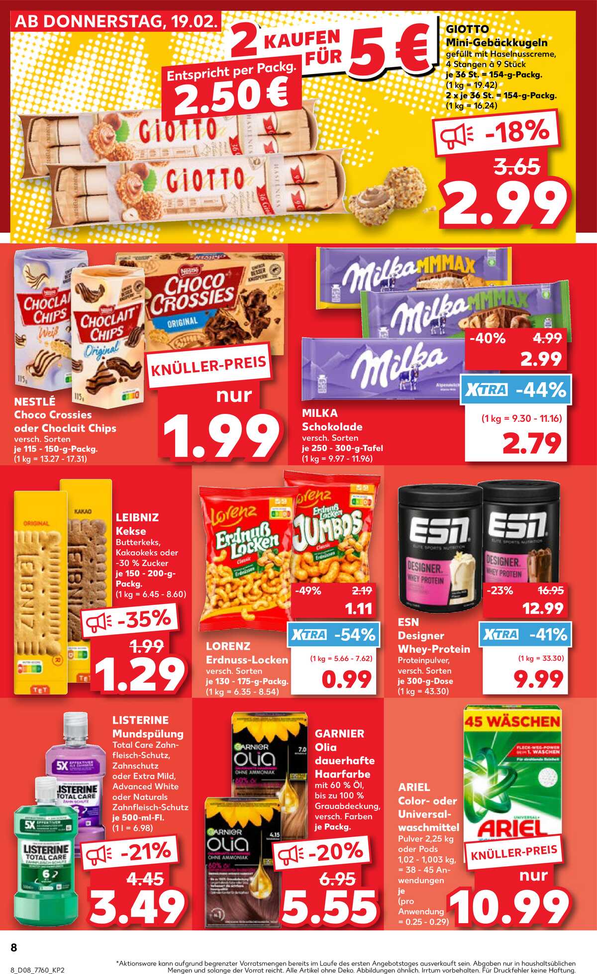 Leták Kaufland Německo 19.2.-25.2.2026 strana 8