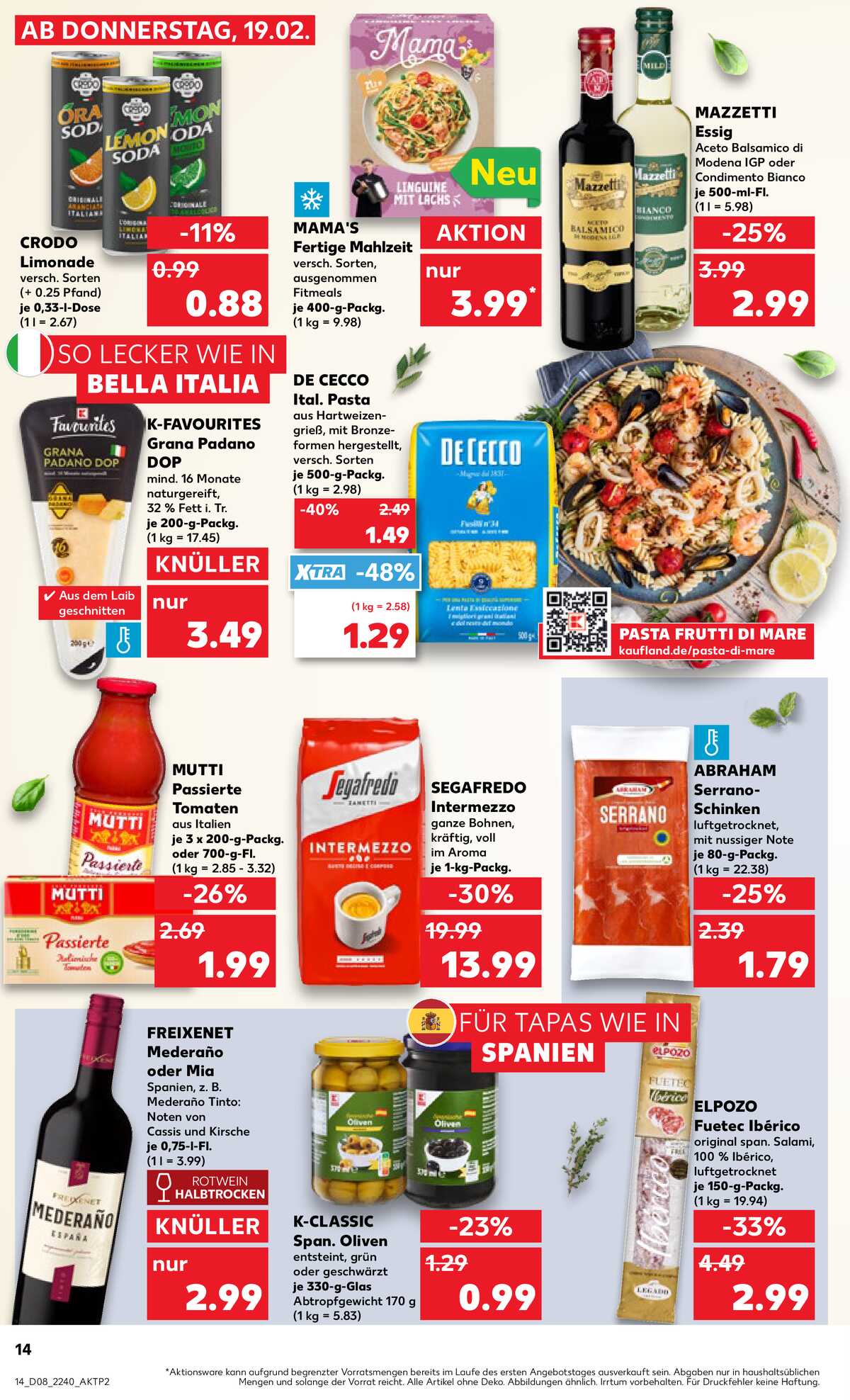 Leták Kaufland Německo 19.2.-25.2.2026 strana 14