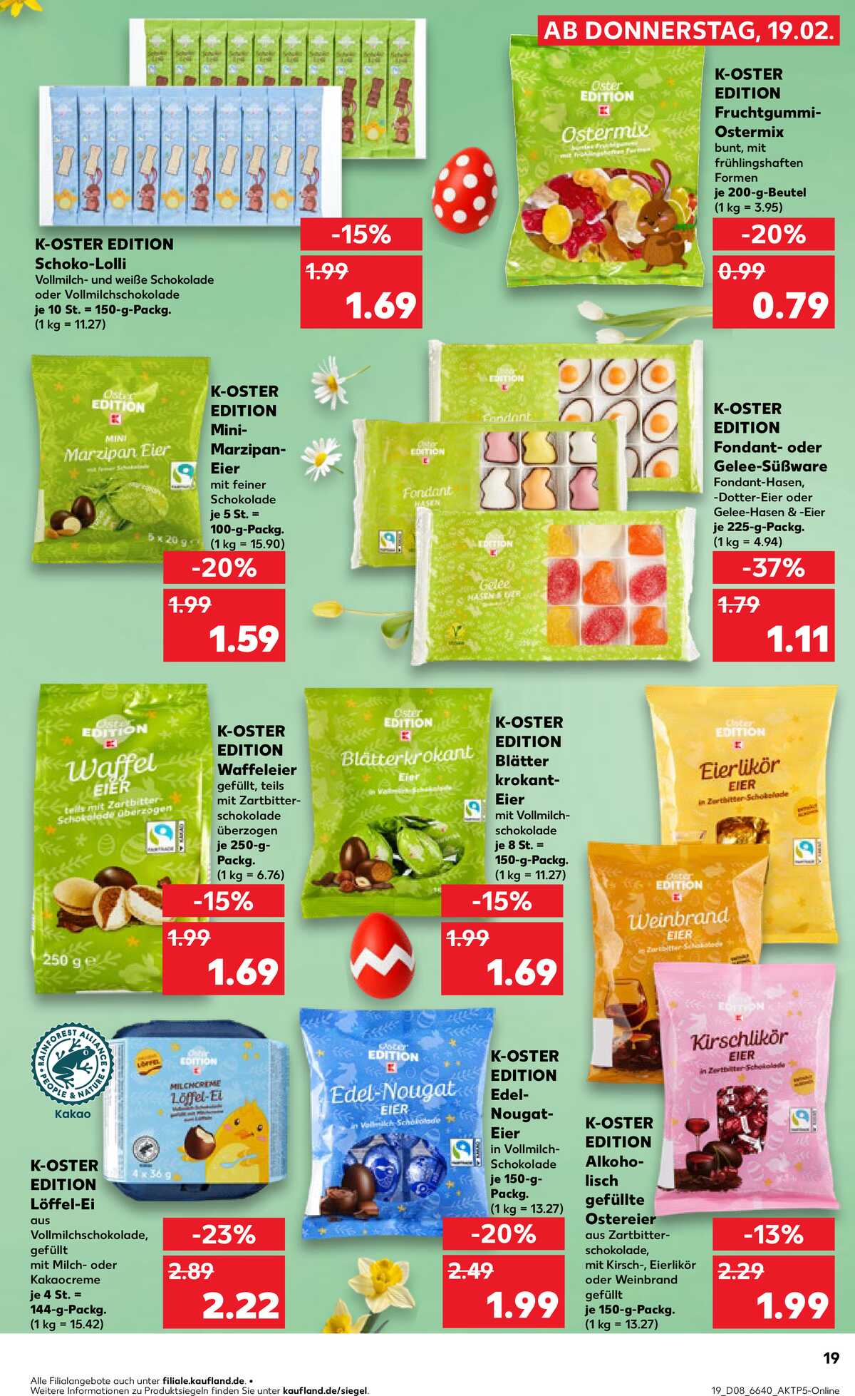 Leták Kaufland Německo 19.2.-25.2.2026 strana 19