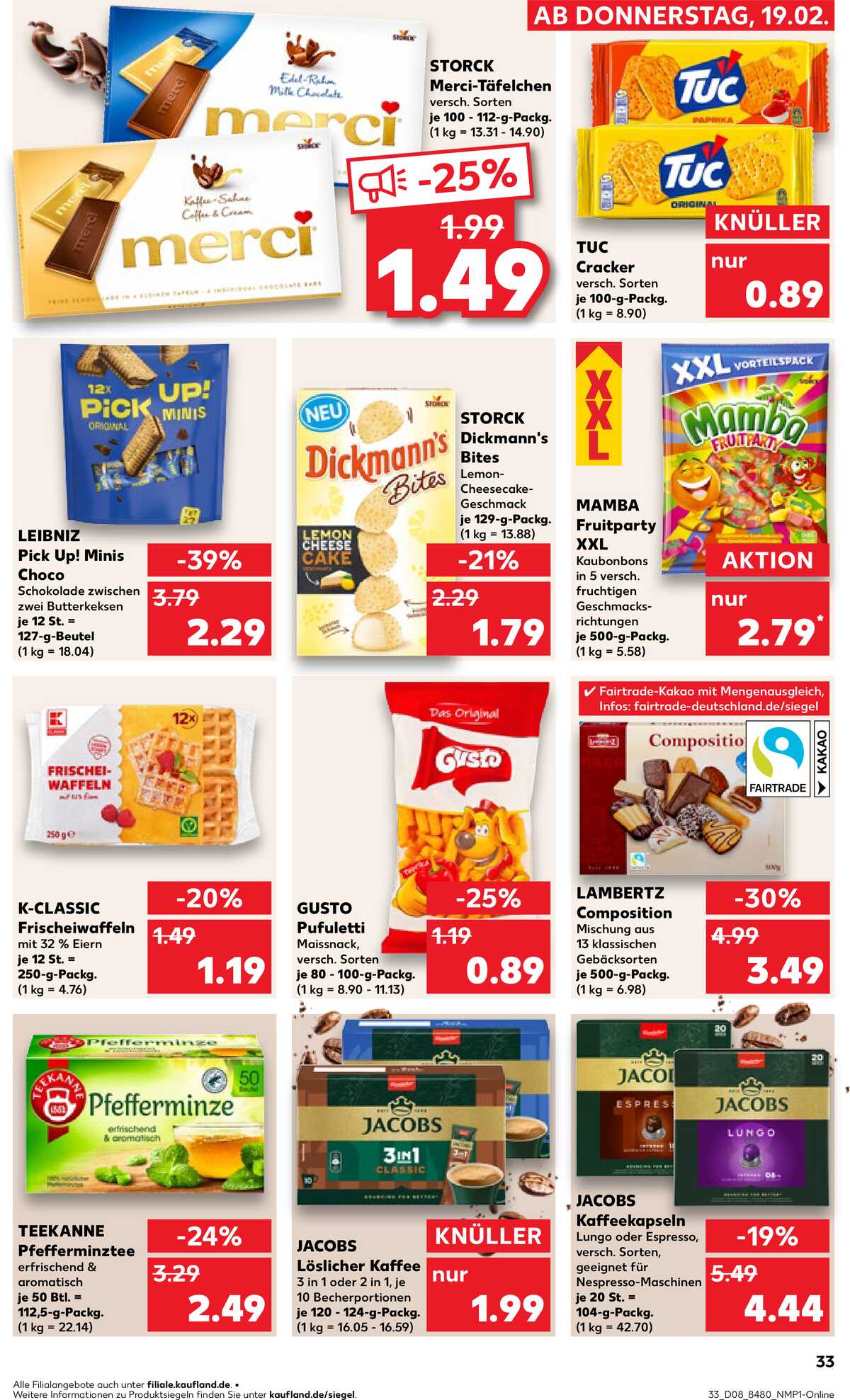 Leták Kaufland Německo 19.2.-25.2.2026 strana 33