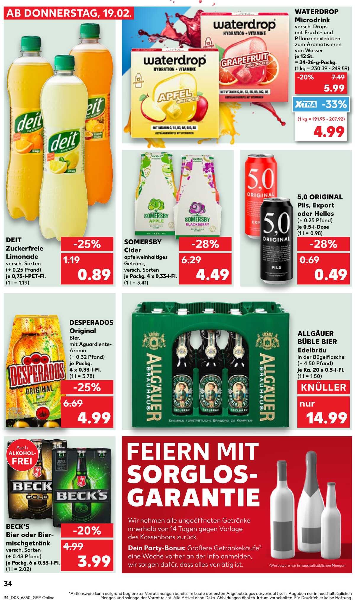 Leták Kaufland Německo 19.2.-25.2.2026 strana 34