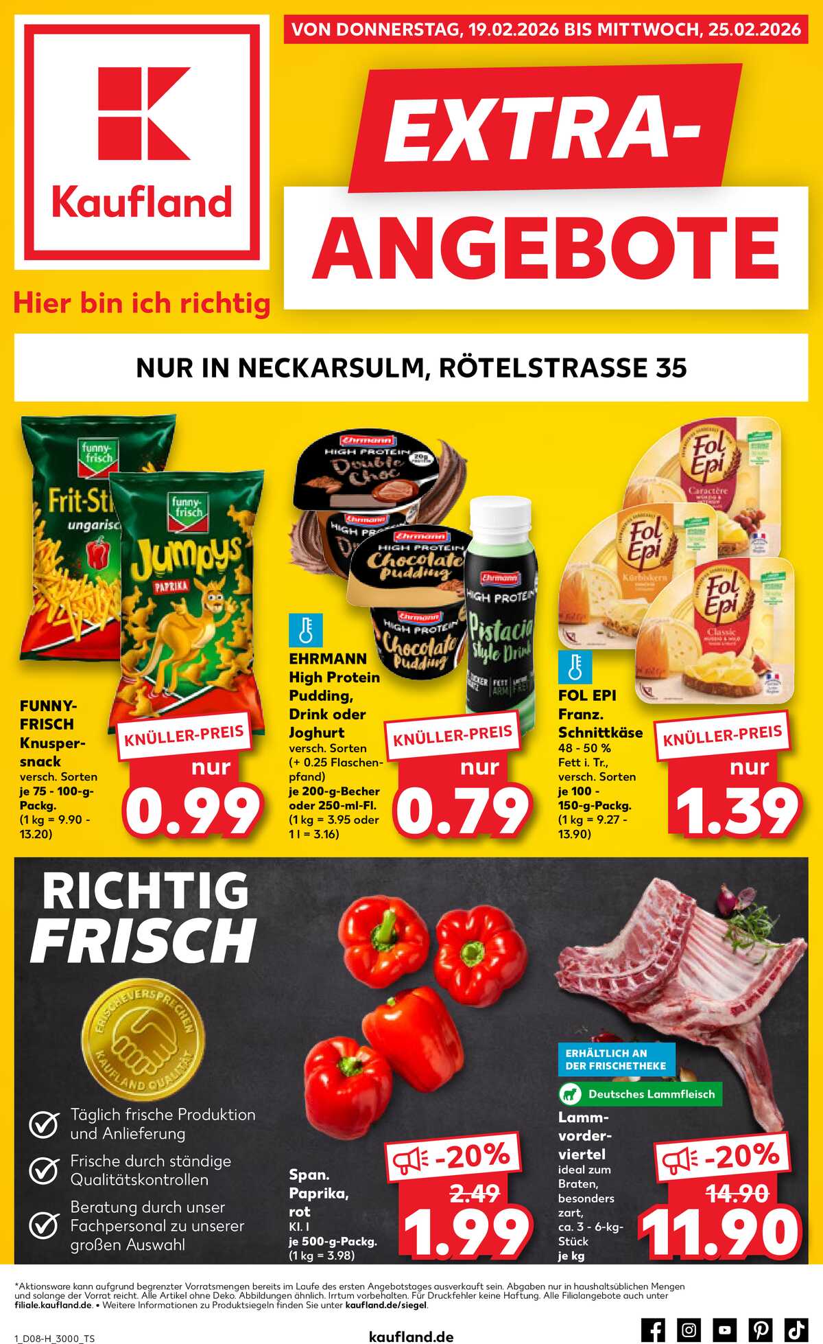 Leták Kaufland Německo 19.2.-25.2.2026 strana 1