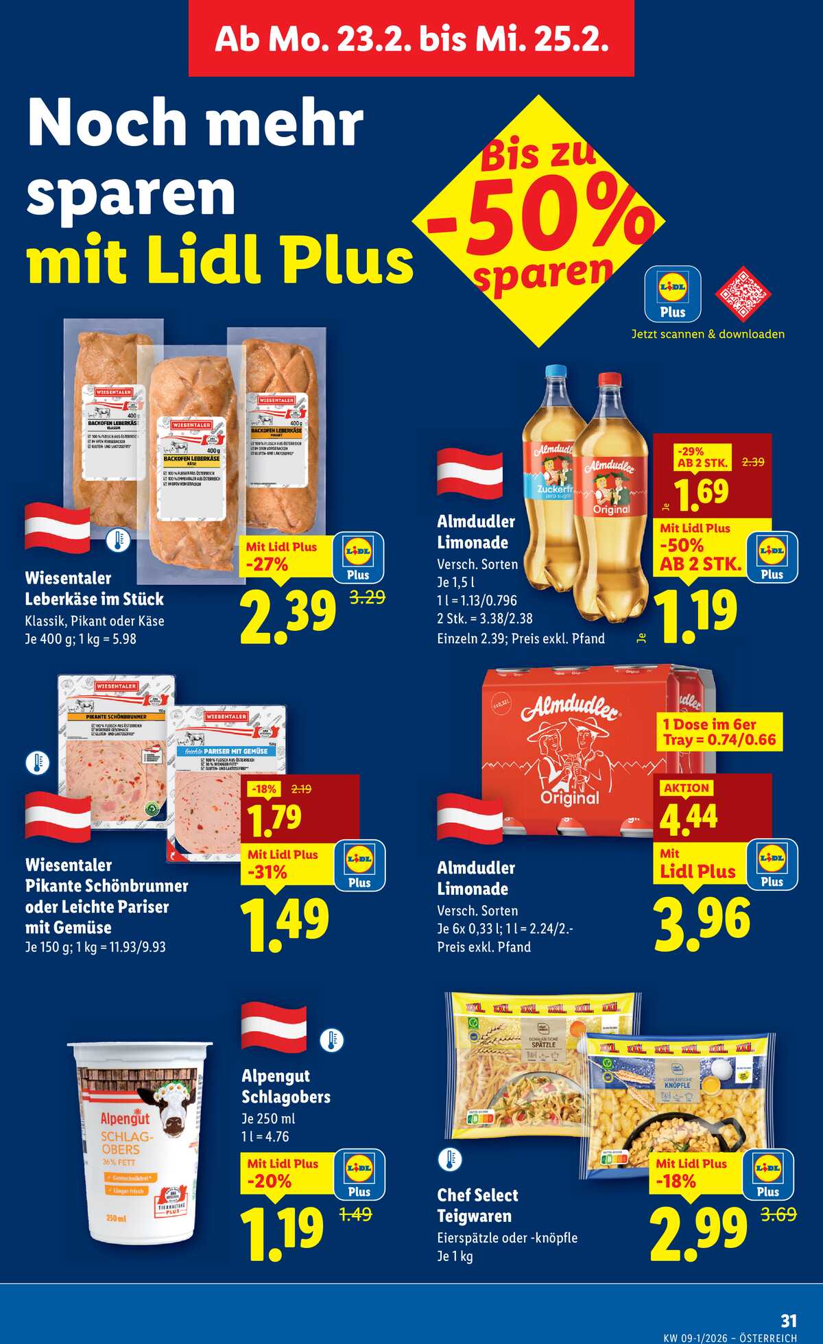Leták Lidl Rakousko 19.2.-25.2.2026 strana 35