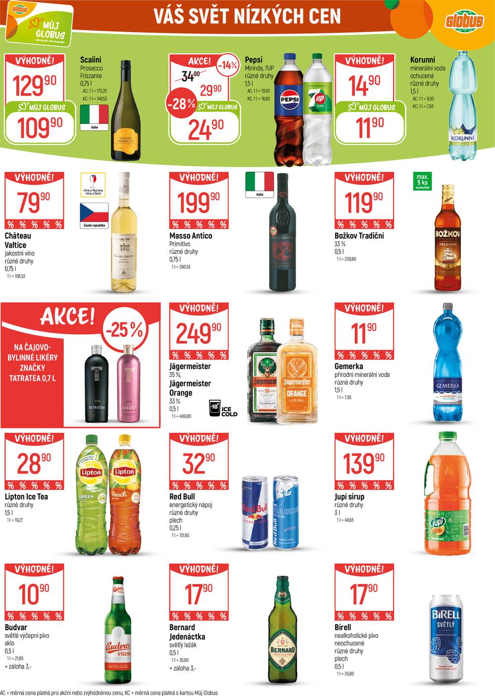 Akční leták Globus 18.2. - 24.2.2026 - Globus Praha - Čakovice