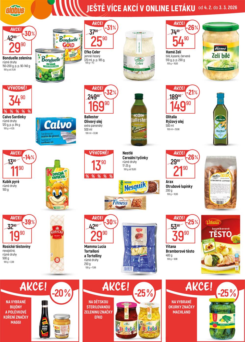 Akční leták Globus 18.2. - 24.2.2026 - Globus Praha - Čakovice