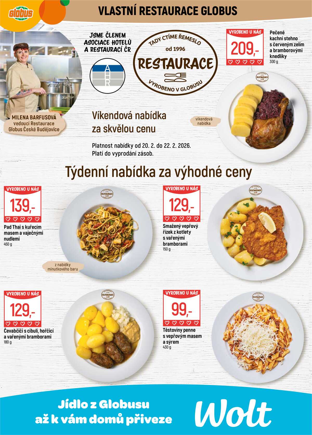 Akční leták Globus 18.2. - 24.2.2026 - Globus České Budějovice strana 7