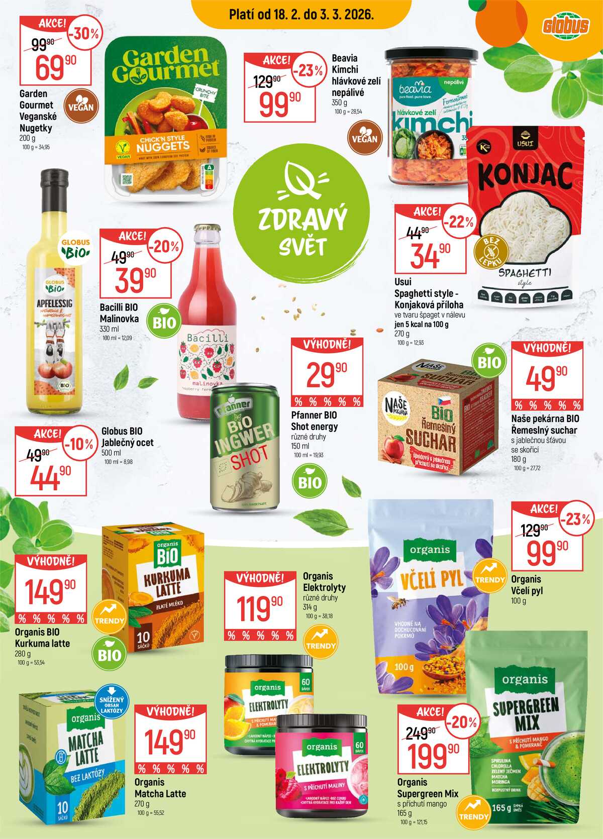 Akční leták Globus 18.2. - 3.3.2026 - Globus Olomouc strana 2