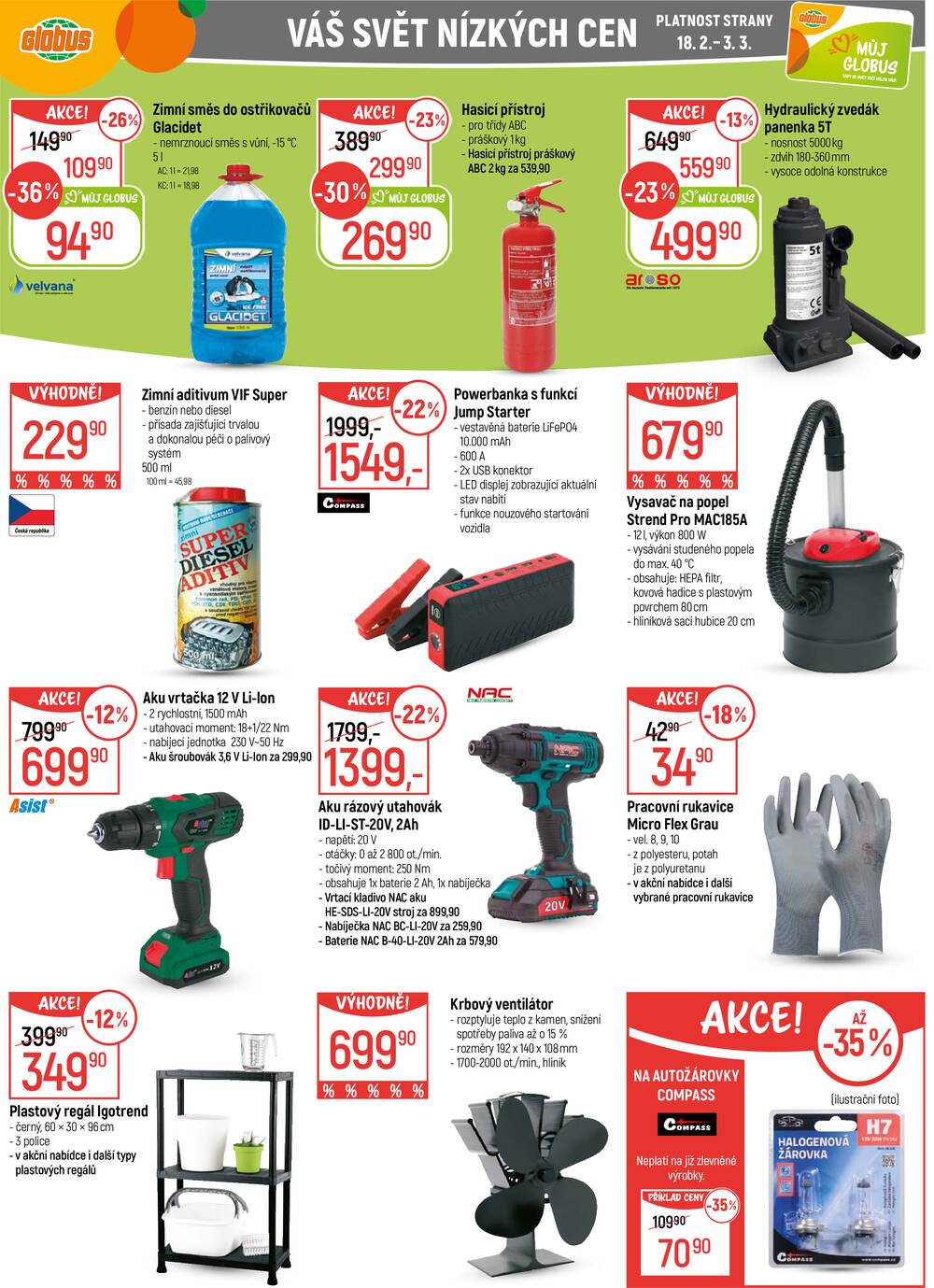 Akční leták Globus 18.2. - 24.2.2026 - Globus Pardubice