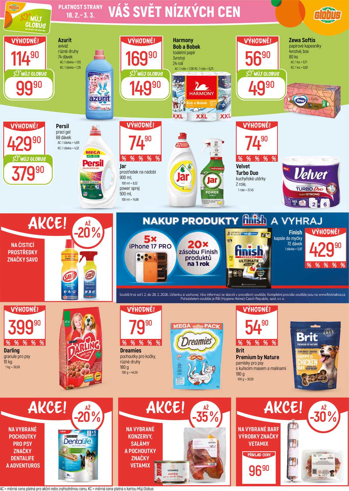 Akční leták Globus 18.2. - 24.2.2026 - Globus Brno Ivanovice strana 32