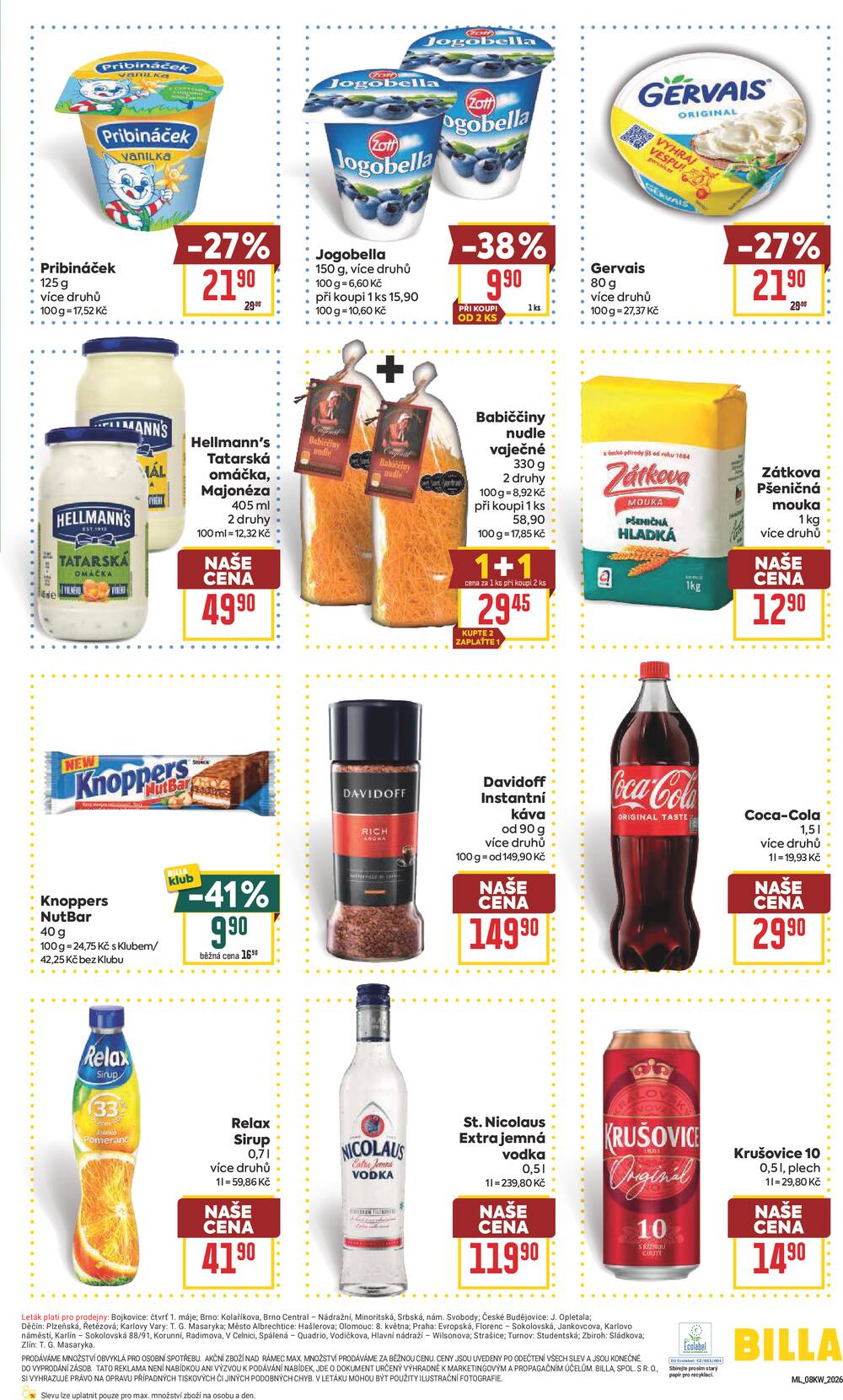 BILLA malý leták od 18.2. do 24.2.2026
