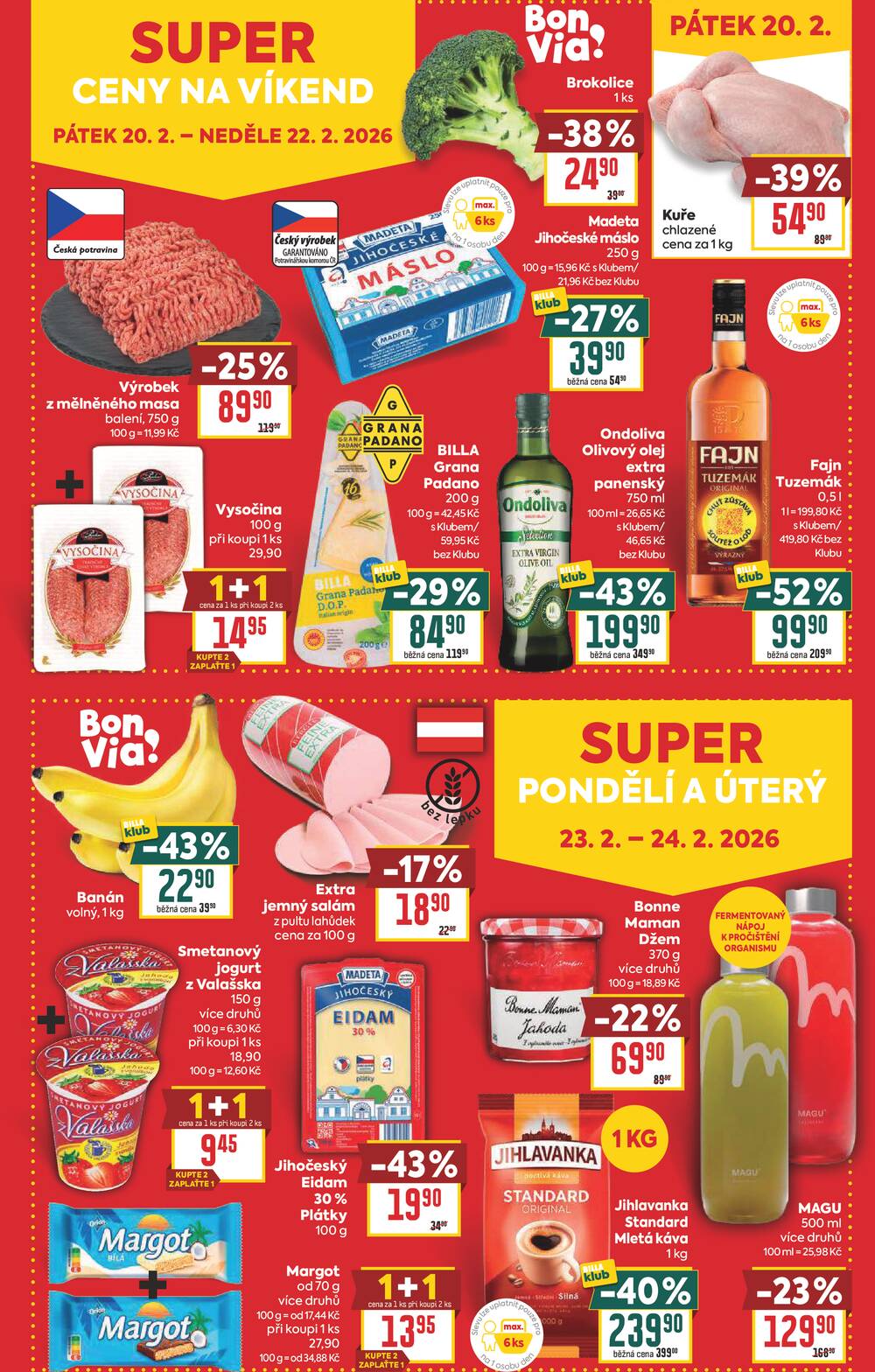 BILLA malý leták od 18.2. do 24.2.2026