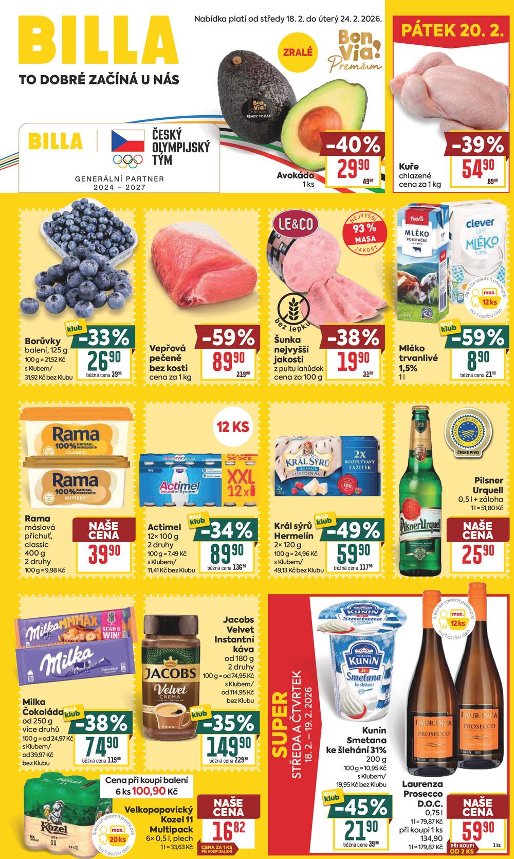 BILLA od 18.2. do 24.2.2026