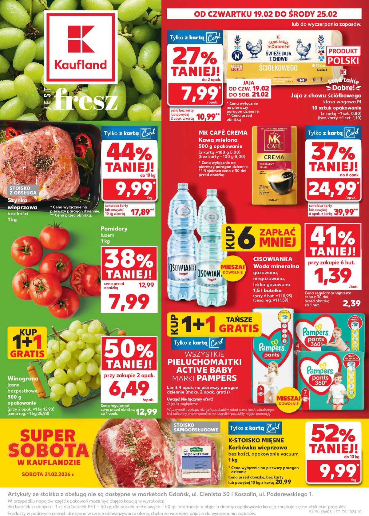 Leták Kaufland Polsko 19.2.-25.2.2026 - Noviny týdne strana 1