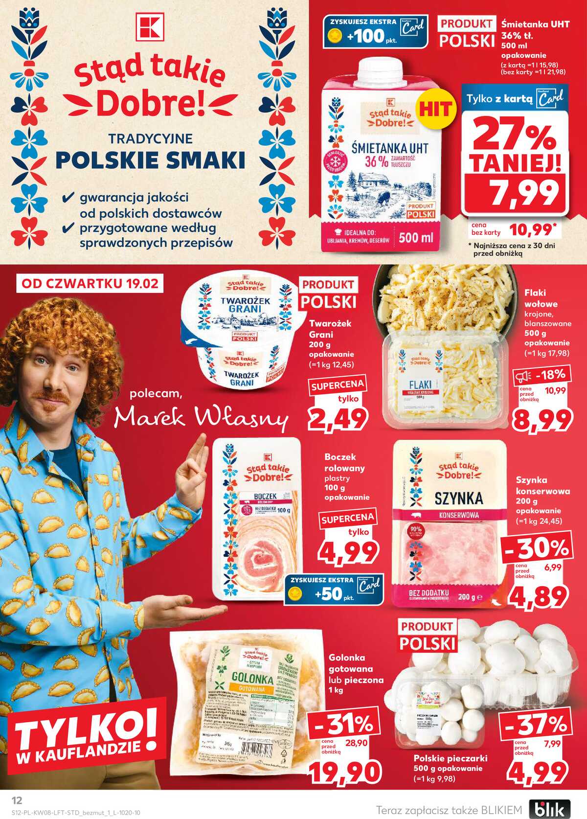 Leták Kaufland Polsko 19.2.-25.2.2026 - Noviny týdne strana 12