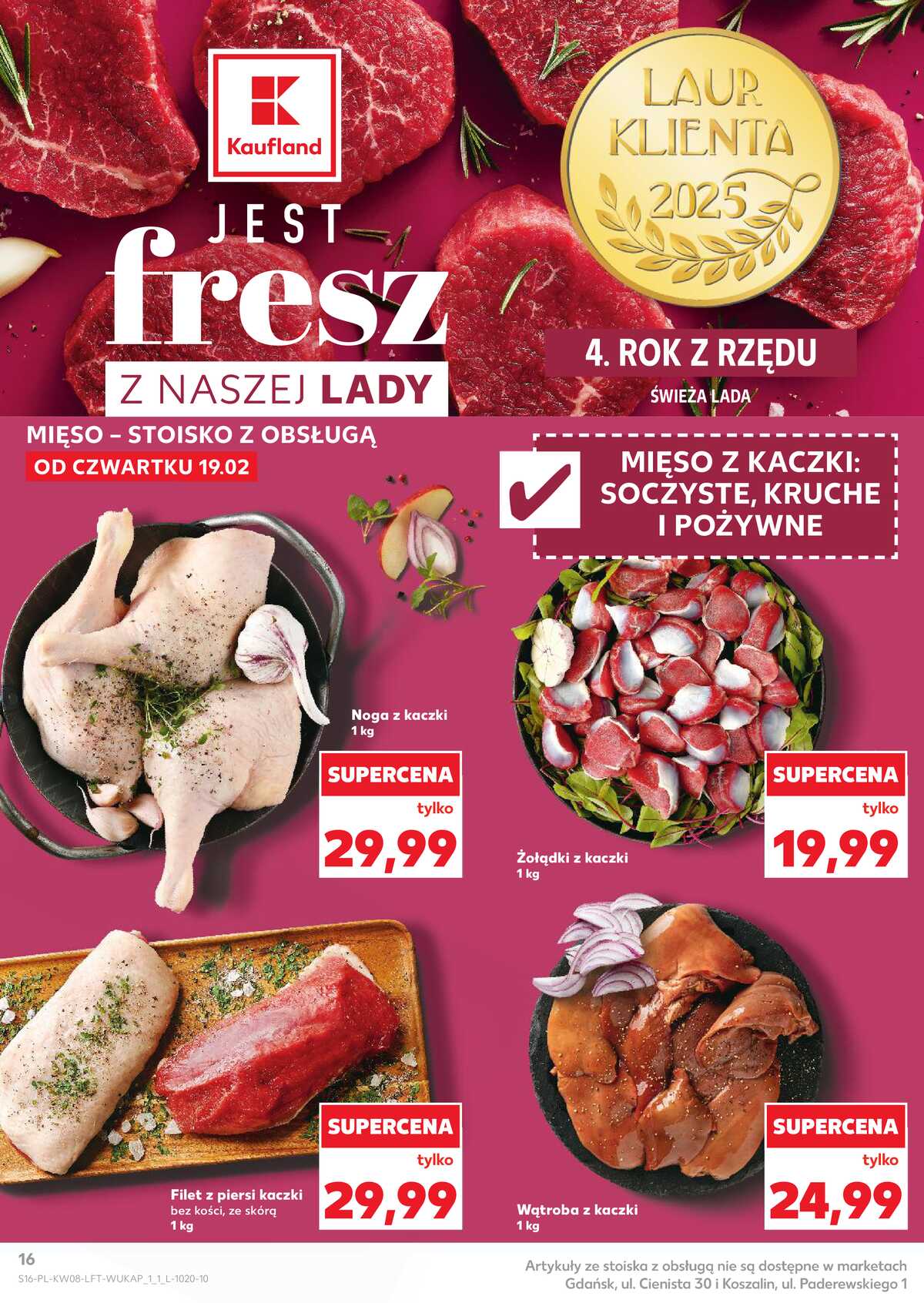 Leták Kaufland Polsko 19.2.-25.2.2026 - Noviny týdne strana 16