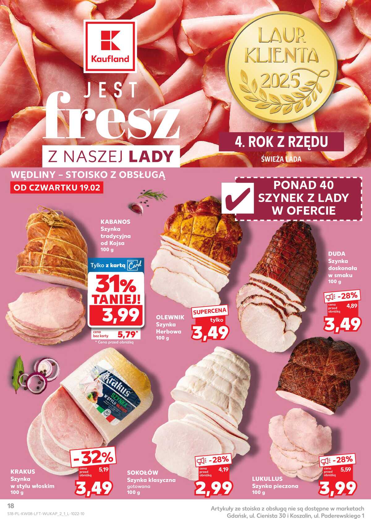 Leták Kaufland Polsko 19.2.-25.2.2026 - Noviny týdne strana 18