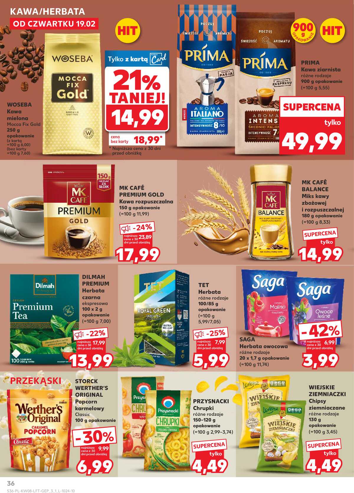 Leták Kaufland Polsko 19.2.-25.2.2026 - Noviny týdne strana 36