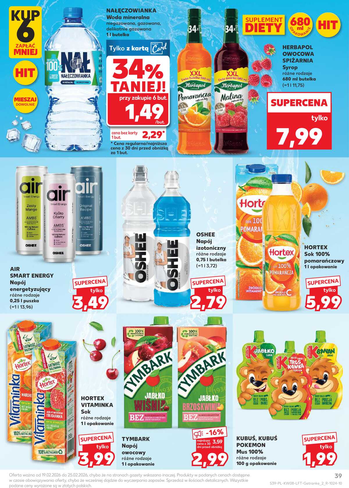 Leták Kaufland Polsko 19.2.-25.2.2026 - Noviny týdne strana 39
