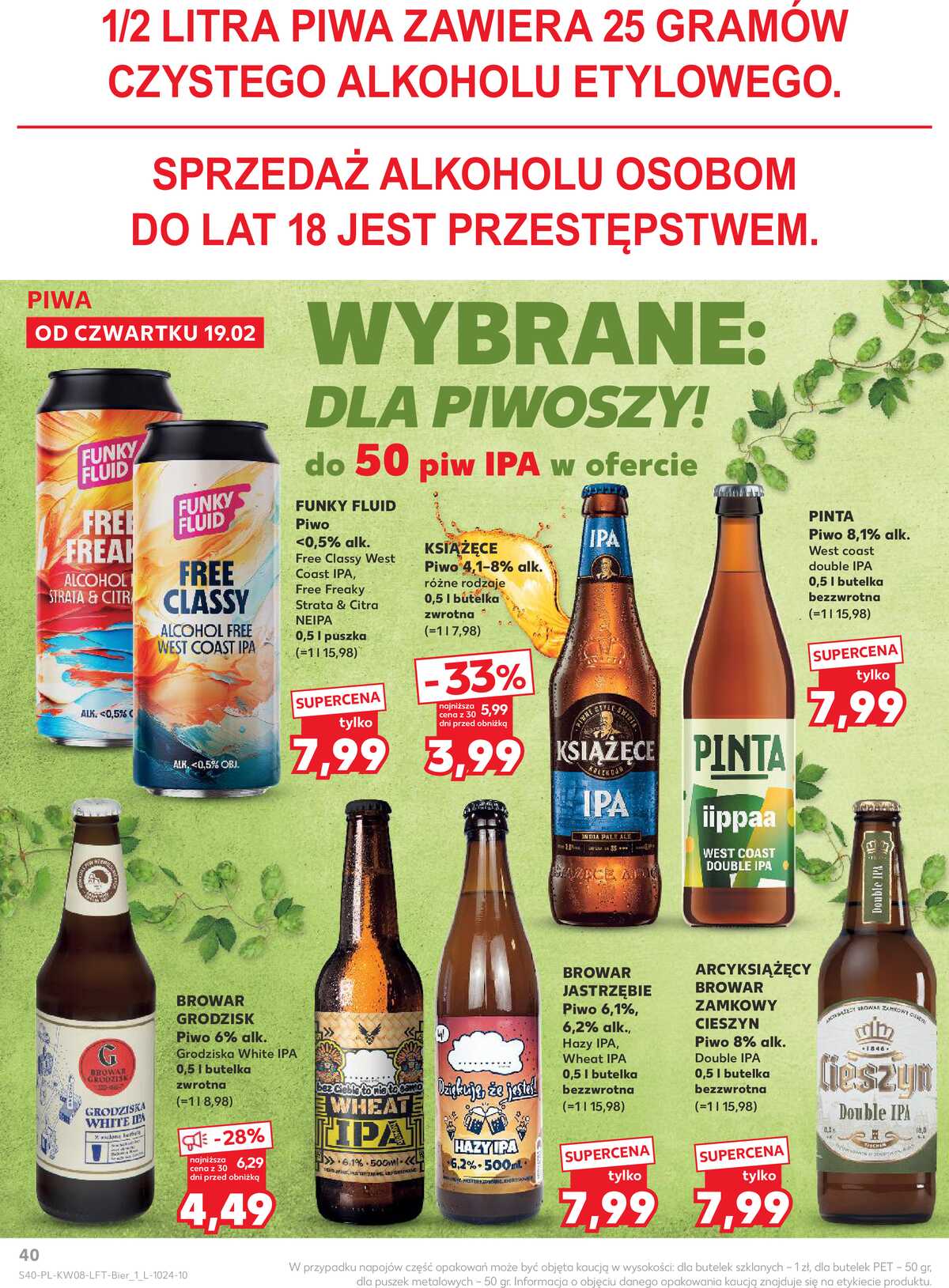 Leták Kaufland Polsko 19.2.-25.2.2026 - Noviny týdne strana 40