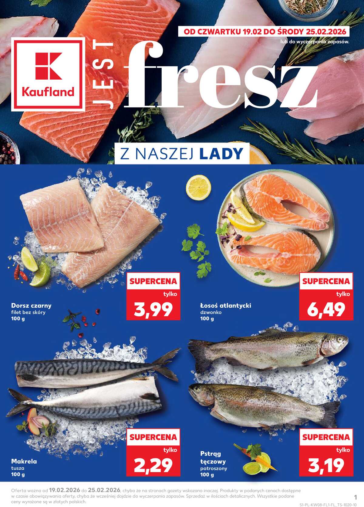Leták Kaufland Polsko 19.2.-25.2.2026 strana 1