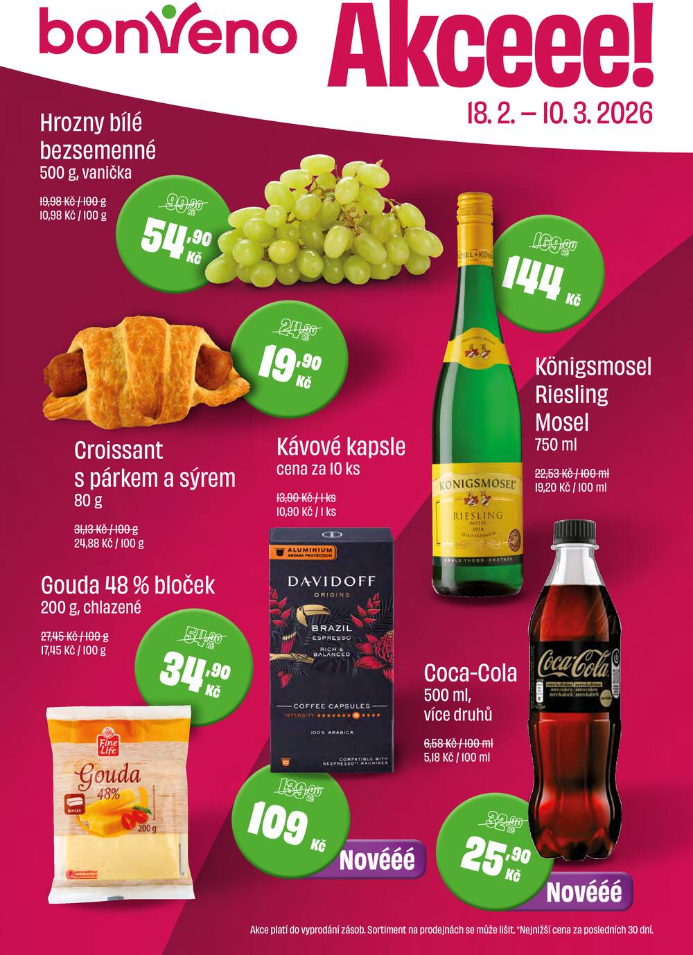 Leták BonVeno - BonVeno od 18.2. do 10.3.2026 - strana 1 Leták BonVeno - BonVeno od 18.2. do 10.3.2026 - strana 1