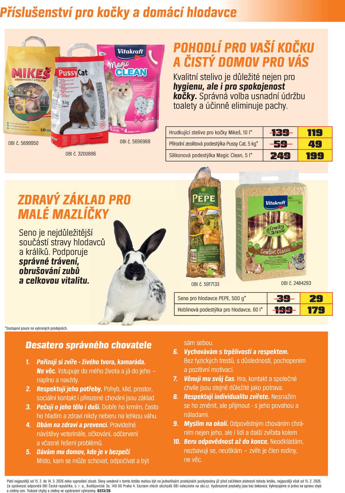 OBI Chovatelské potřeby od 15.2. do 14.3.2026 strana 6